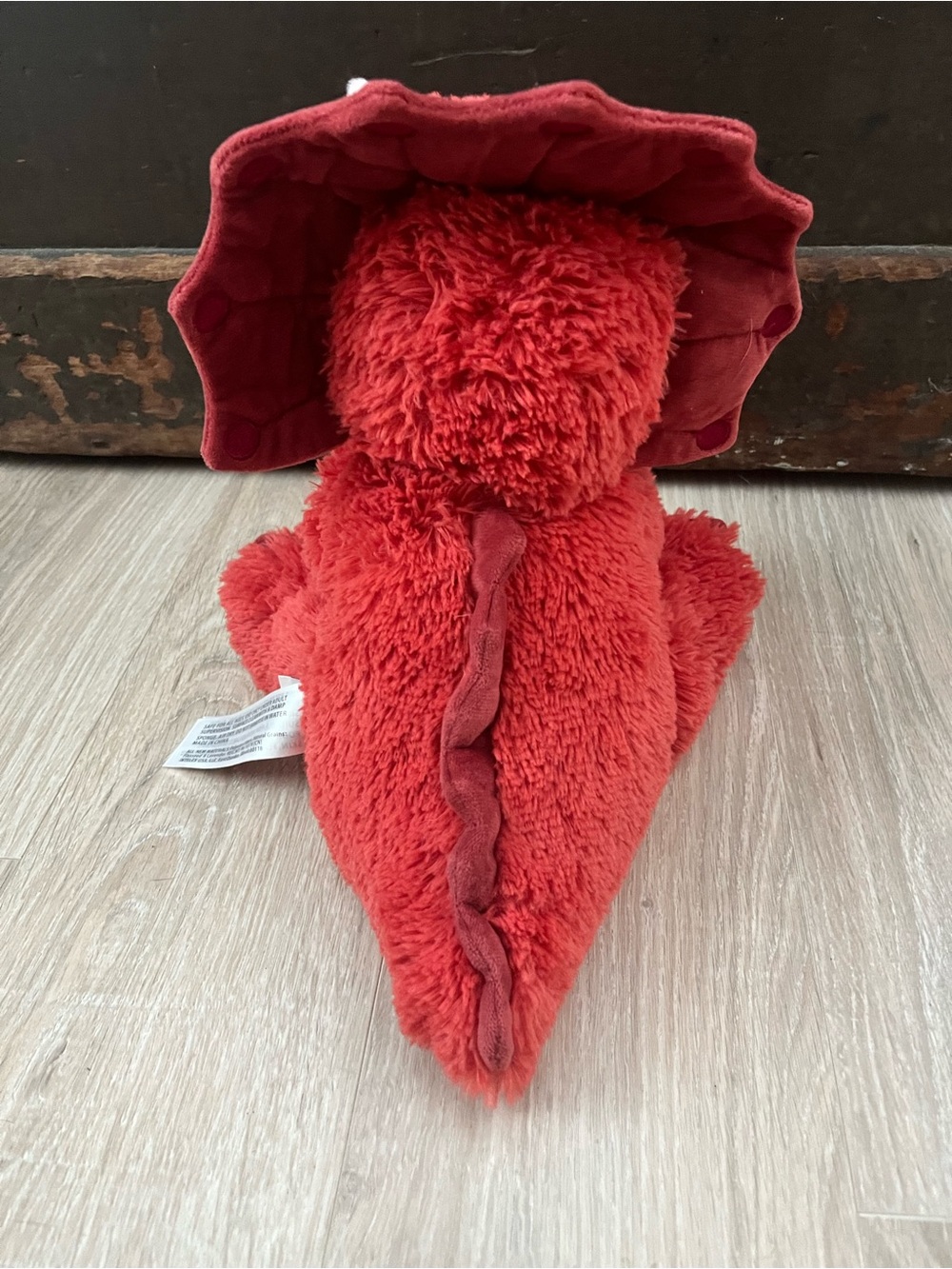 Red Triceratops Warmies Kid’s Stiffed Animal - Picture 7 of 9